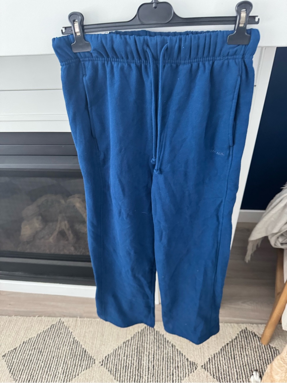 Garage Ultra Fleece Straight Leg Sweatpants Small Midnight Blue New Small - Picture 5 of 7